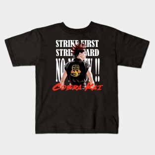 hawk cobra kai black Kids T-Shirt